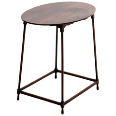 19th Century English Mahogany Table with Cage Base