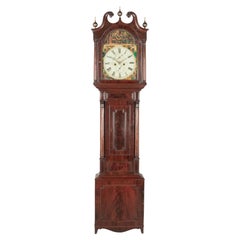 Antique 19th Century English Mahogany Tall Case Clock