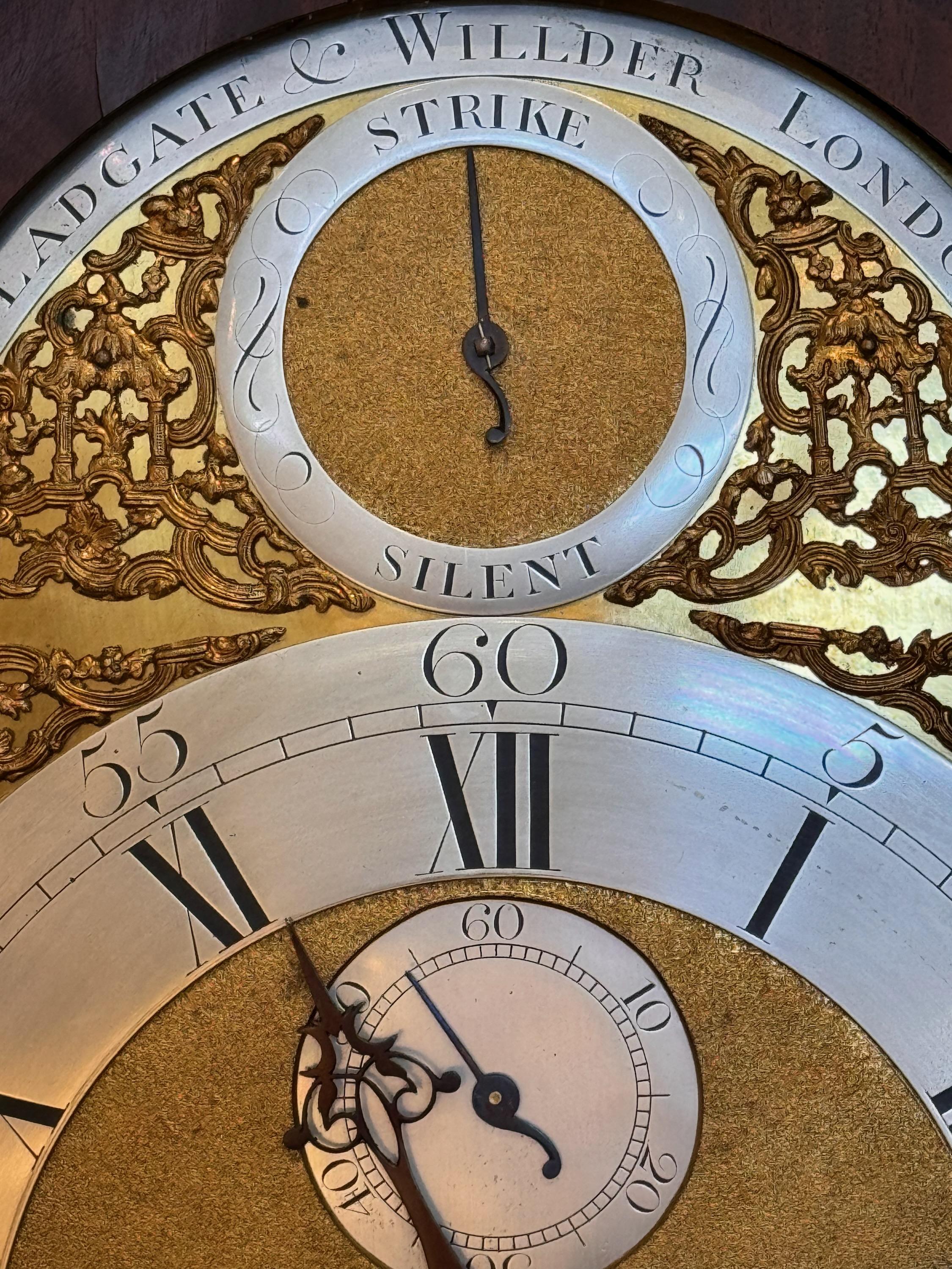 19th Century English Mahogany Tall Clock For Sale 5