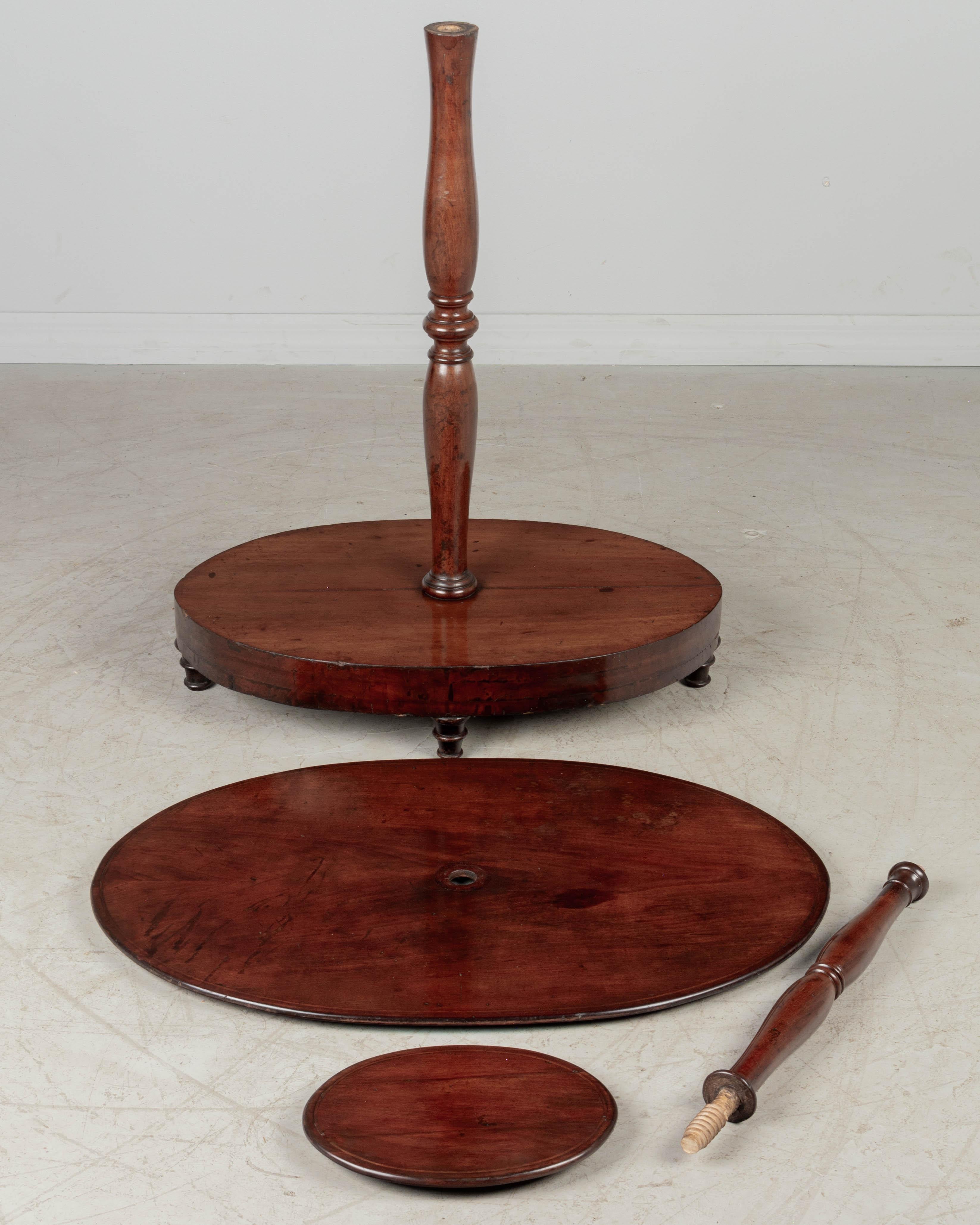 19th Century English Mahogany Tiered Table or Stand For Sale 6