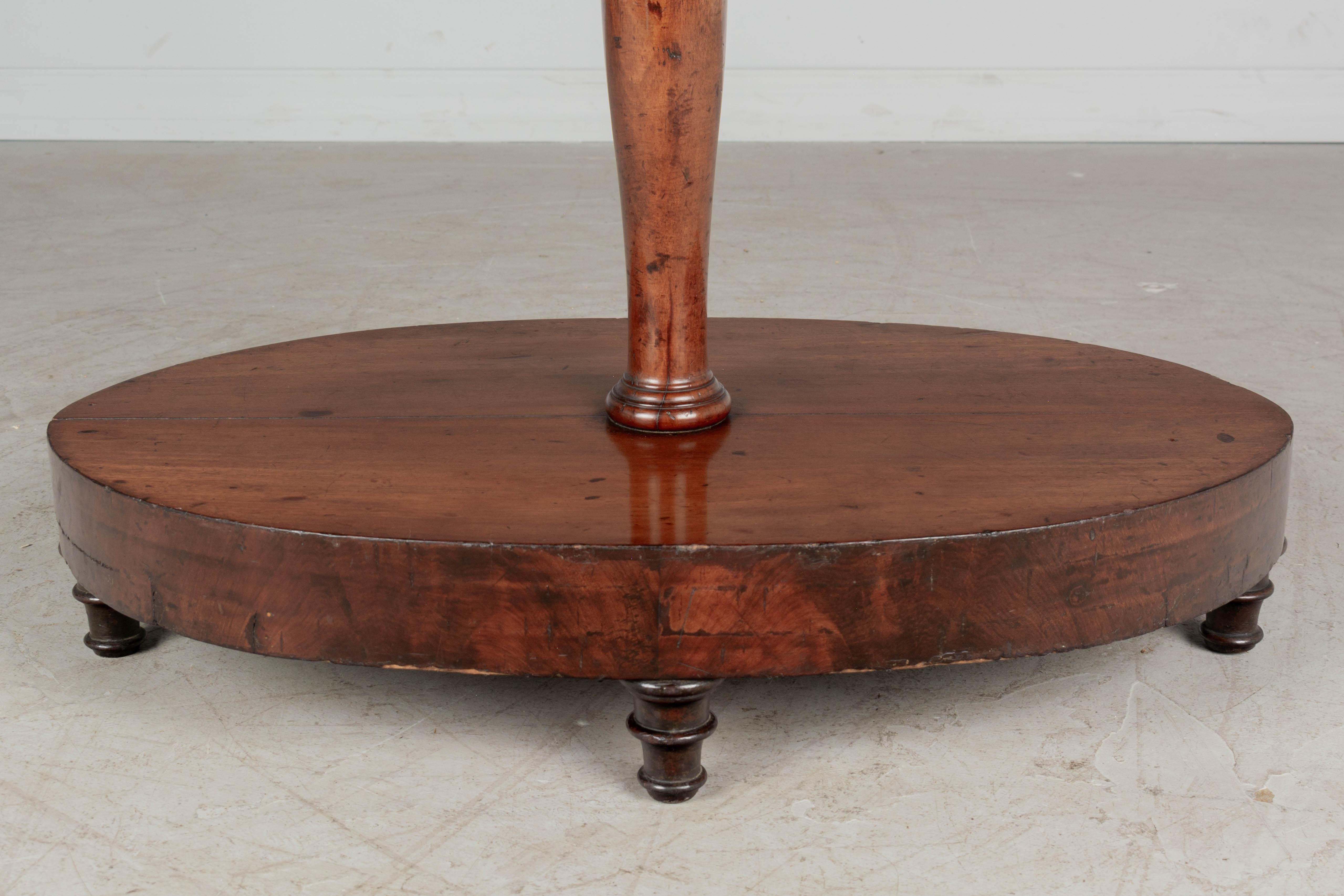19th Century English Mahogany Tiered Table or Stand For Sale 1