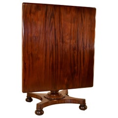 19th Century English Mahogany Tilt-Top Table
