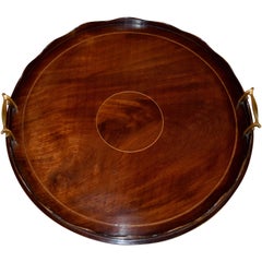 19th Century English Mahogany Tray