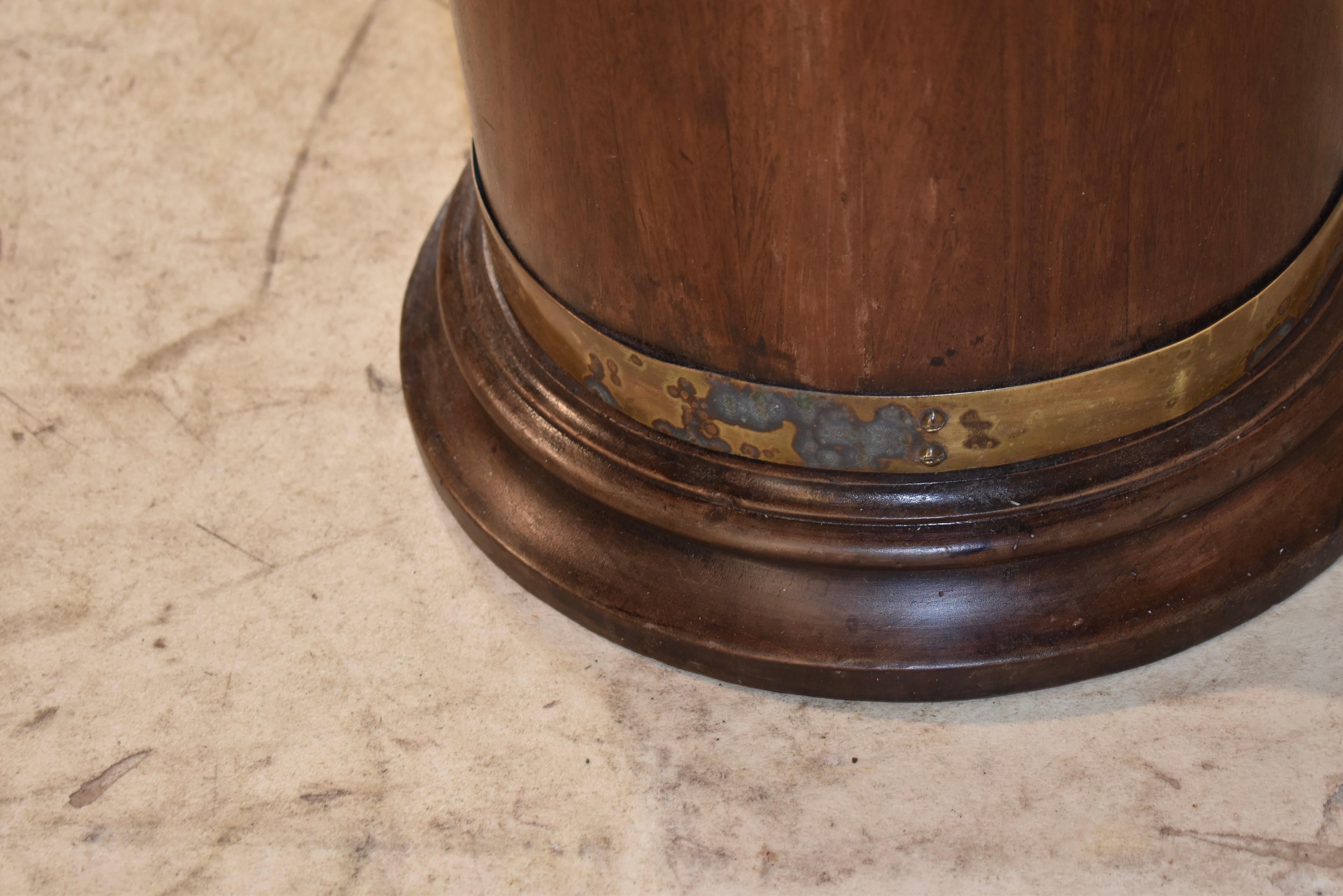 19th Century English Mahogany Umbrella or Cane Stand For Sale 1