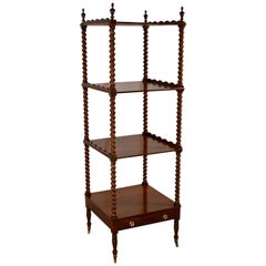 19th Century English Mahogany Whatnot