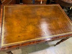 19th Century English mahogany William IV Writing Partner's Table