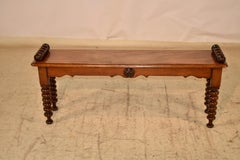 Englischer Mahagoni-Fenstersitz aus dem 19.