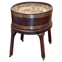 Enfriador de vino inglés de caoba del siglo XIX