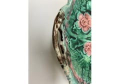 19th Century English Majolica Handled Dish