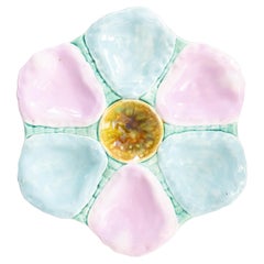 19th Century English Majolica Oyster Plate