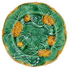 19th Century English Majolica Plate