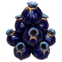 19th Century English Majolica Sacks Vase Flower Holder T.C. Brown Westhead Moore