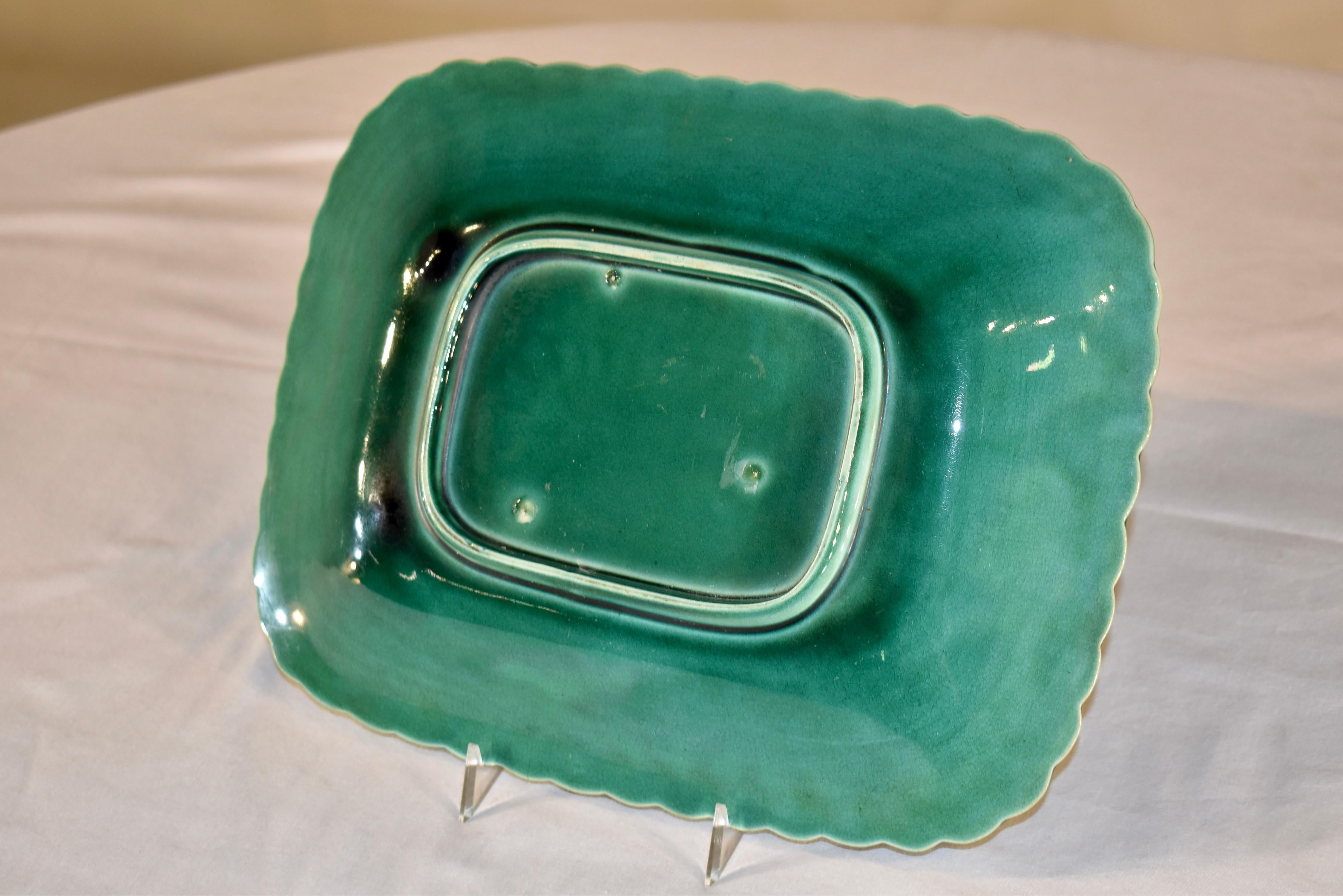 Ceramic 19th Century English Majolica Tray