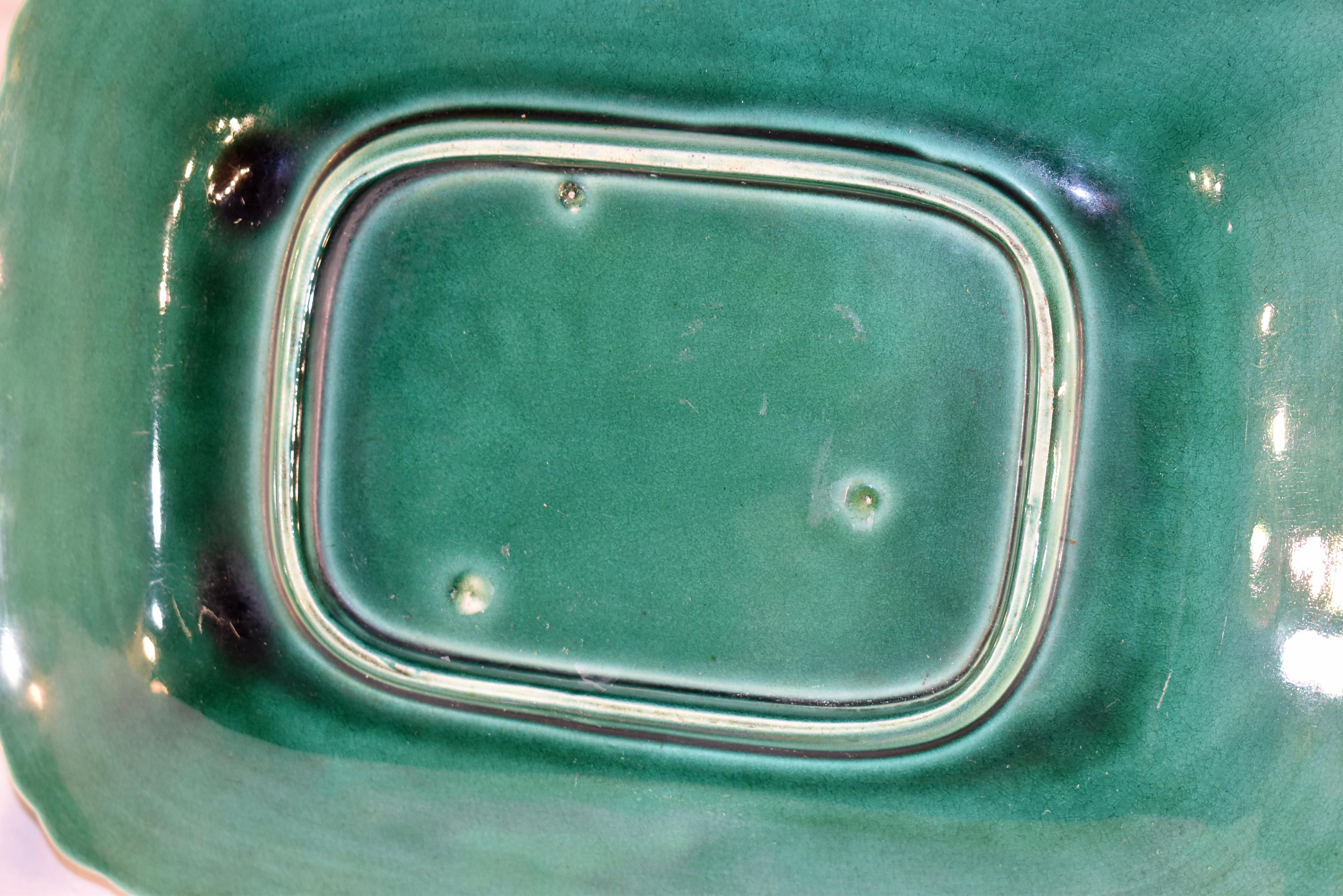 19th Century English Majolica Tray 1