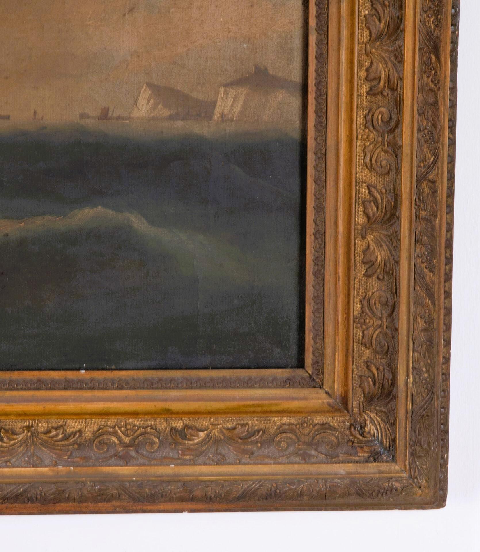 Pittura ad olio di Marin del 19° secolo inglese in vendita 1