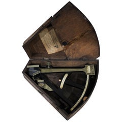 19th Century English Marine Surveyors Brass Sextant by Spencer Browning & Co.