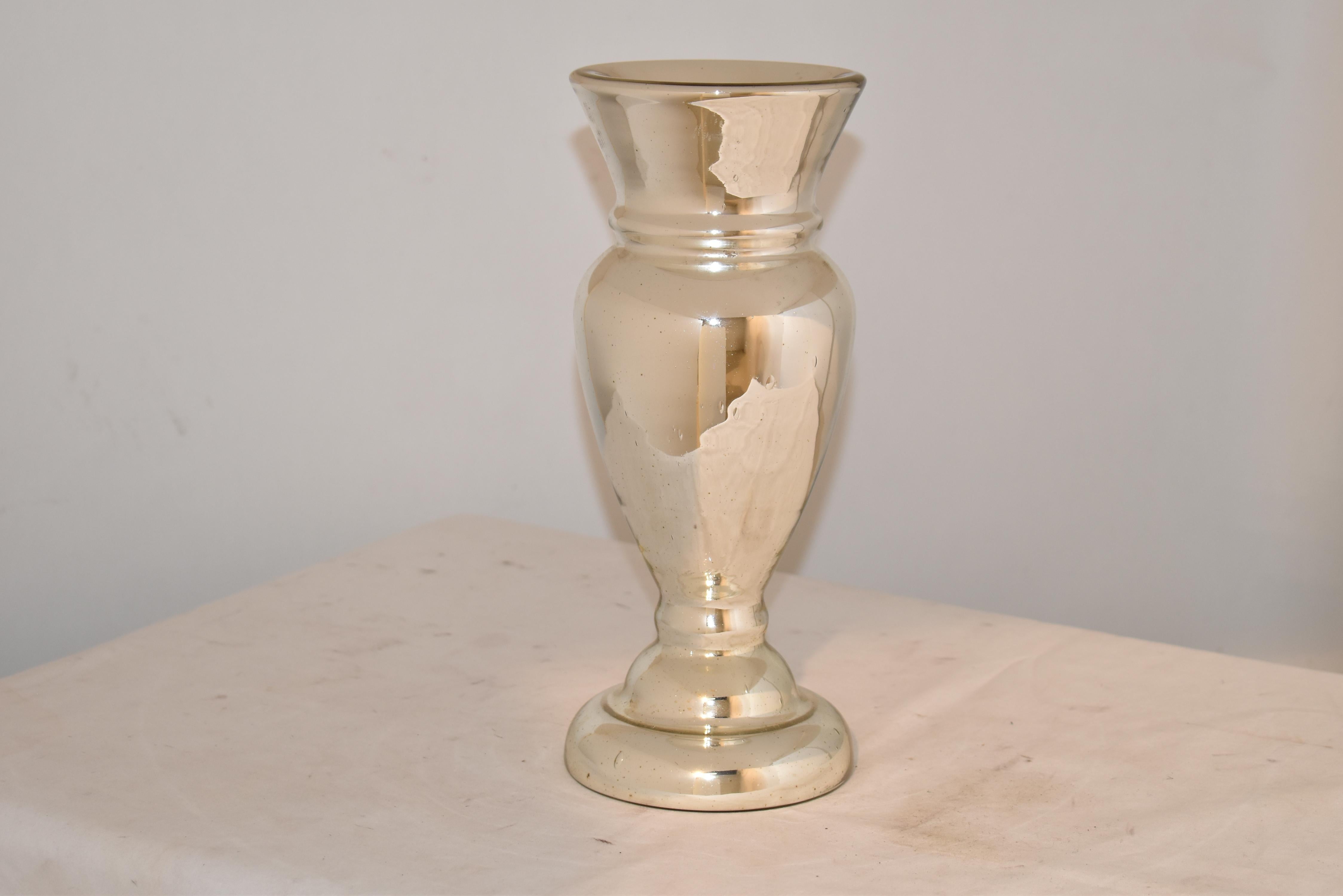 Englischer Kerzenständer aus Mercury-Glas aus dem 19. Jahrhundert im Zustand „Gut“ im Angebot in High Point, NC