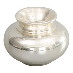 Vaso di vetro al mercurio inglese del XIX secolo