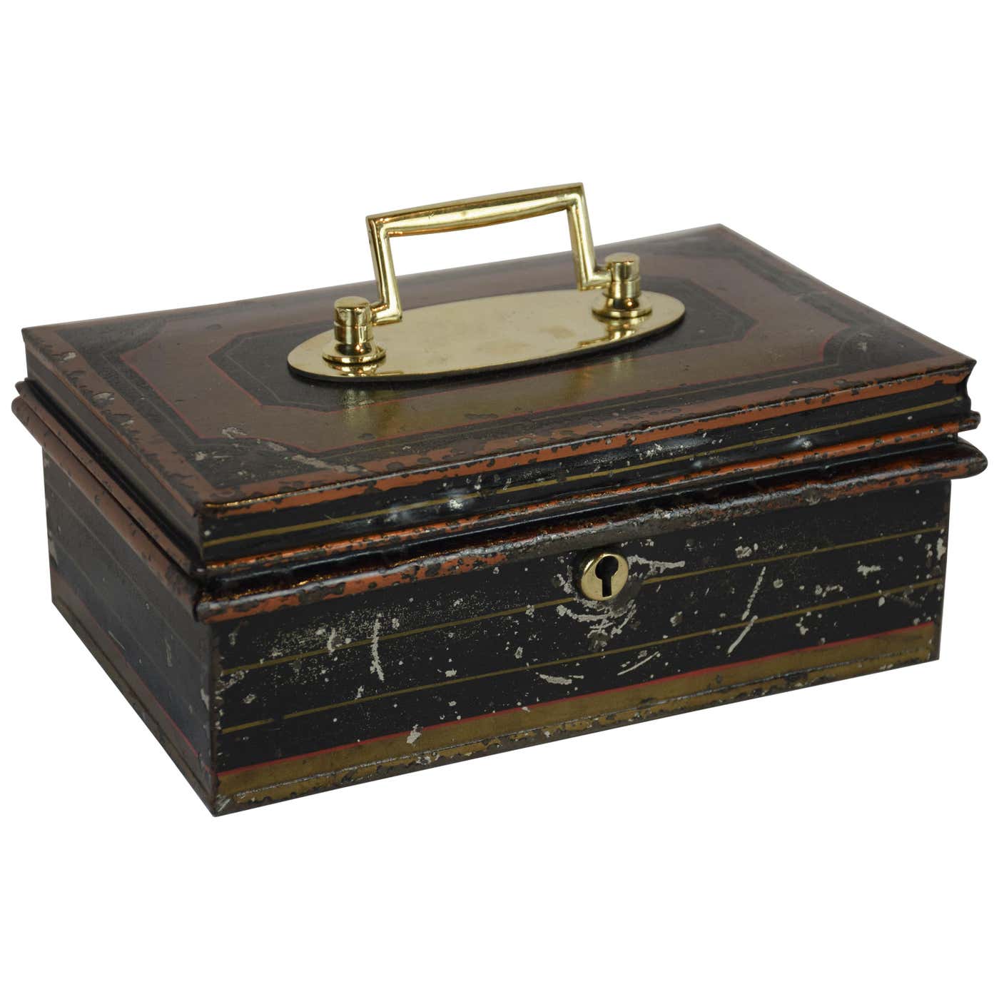19th Century English Metal Cash Box at 1stDibs | vintage metal cash box ...