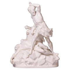 Groupe de Minton Parian anglais du 19ème siècle par Carrier-Belleuse