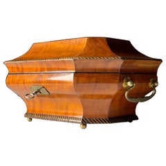 Scatola per gioielli musicale inglese del XIX secolo con sistema meccanico svizzero