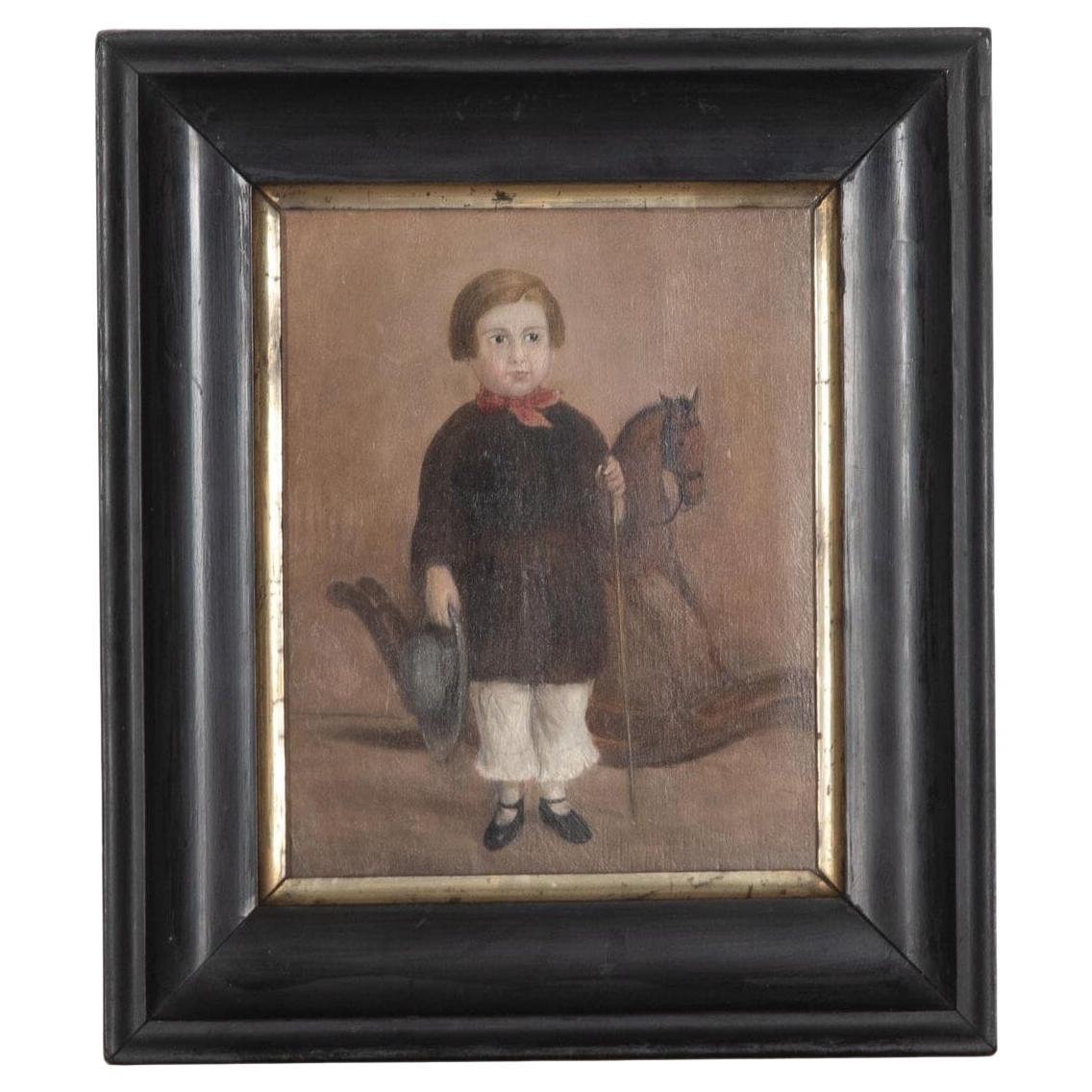 19th Century English Naive Painting For Sale