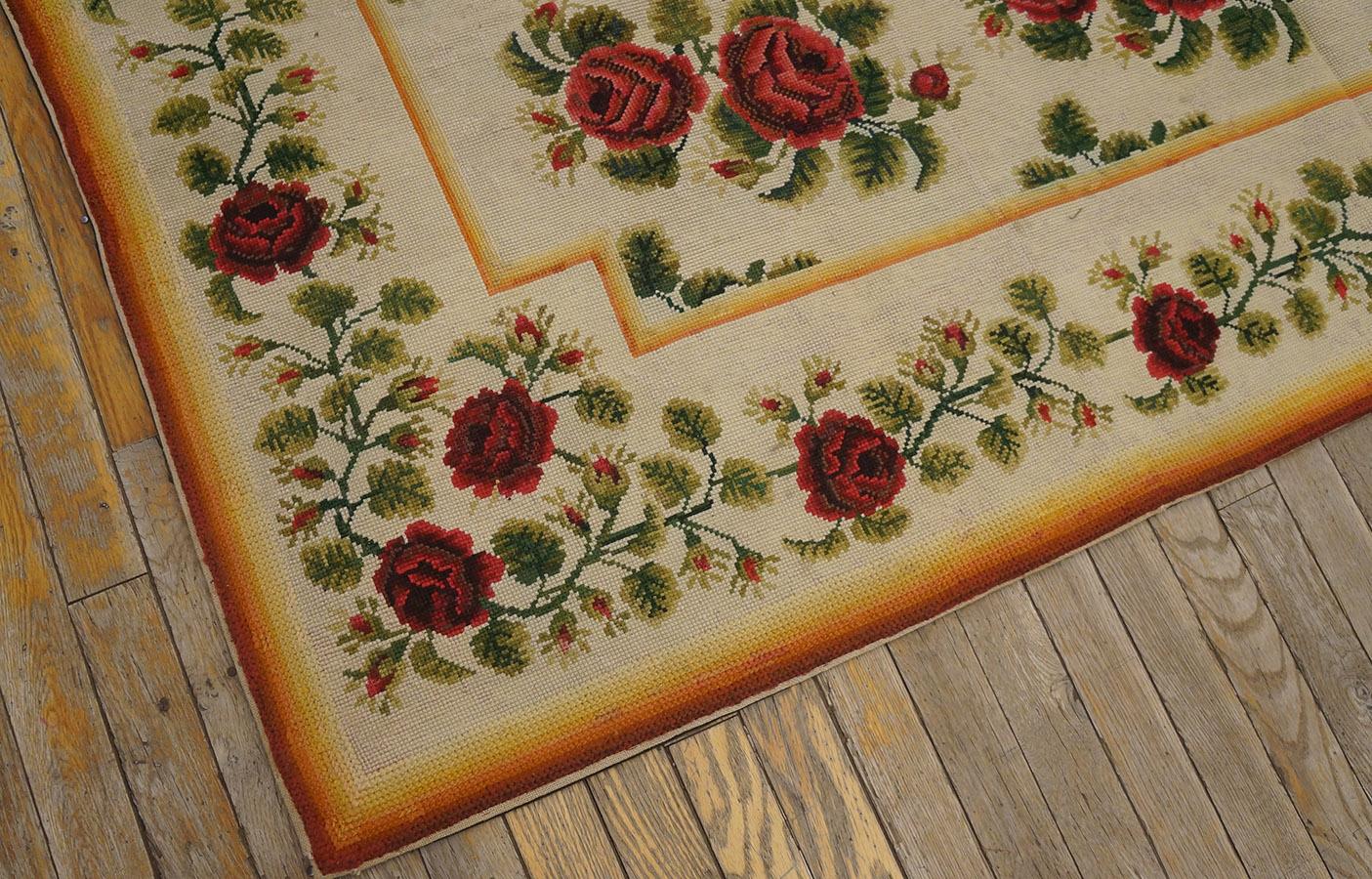 19th Century English Needlepoint Carpet ( 6'10