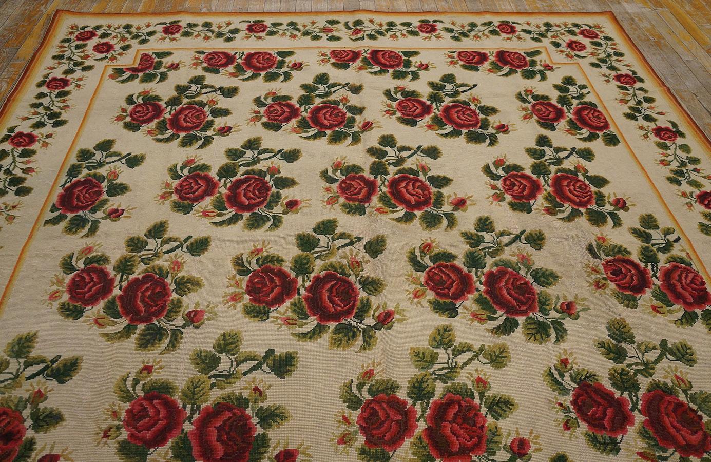 19th Century English Needlepoint Carpet ( 6'10