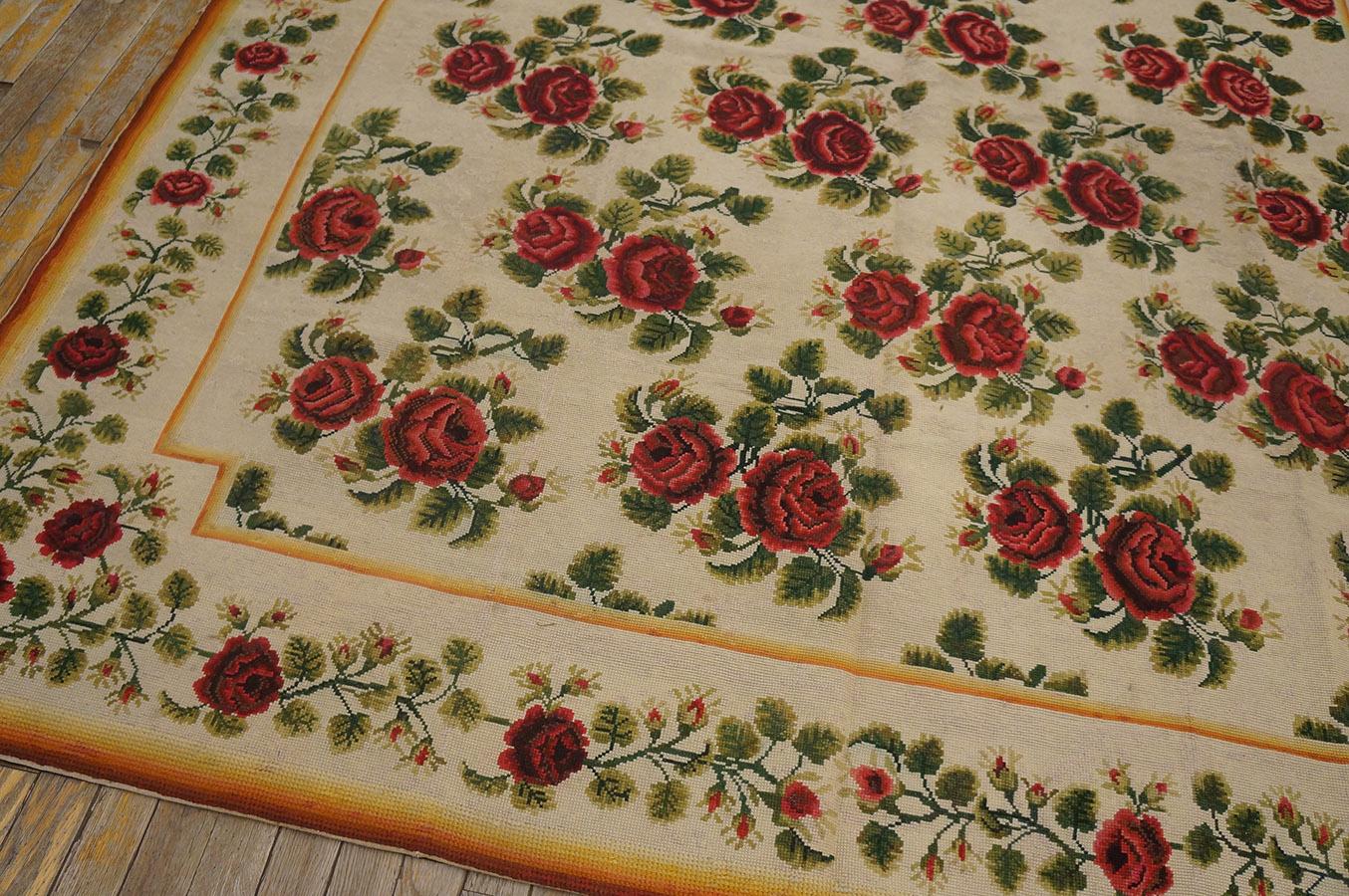 19th Century English Needlepoint Carpet ( 6'10
