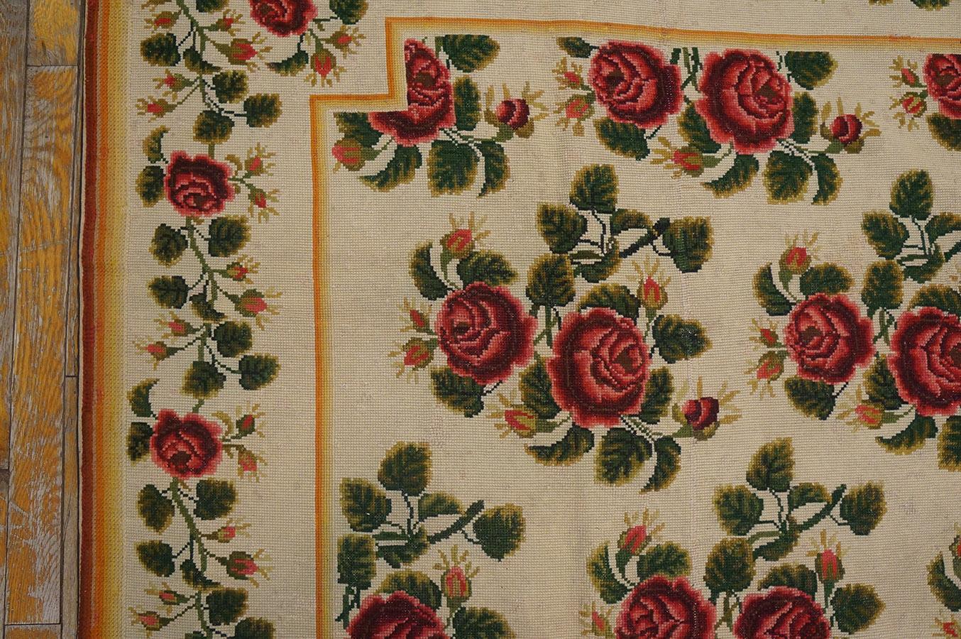 19th Century English Needlepoint Carpet ( 6'10