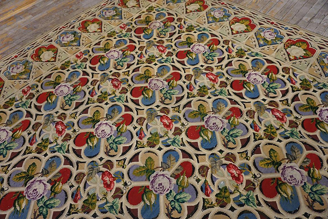 Tapis à l'aiguille anglais du 19e siècle Bon état - En vente à New York, NY