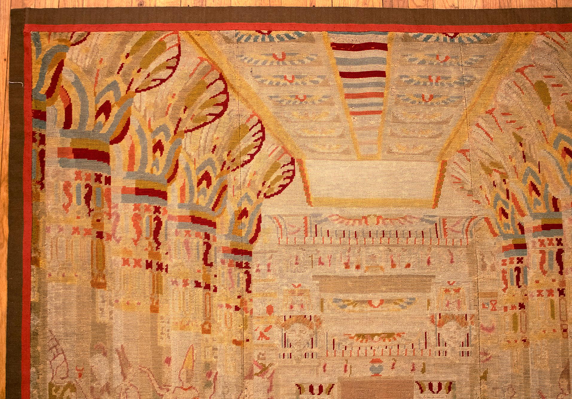 Englischer Wandteppich mit Gobelinstickerei aus dem 19. Jahrhundert, mit der Königin von Sheba (Wolle) im Angebot
