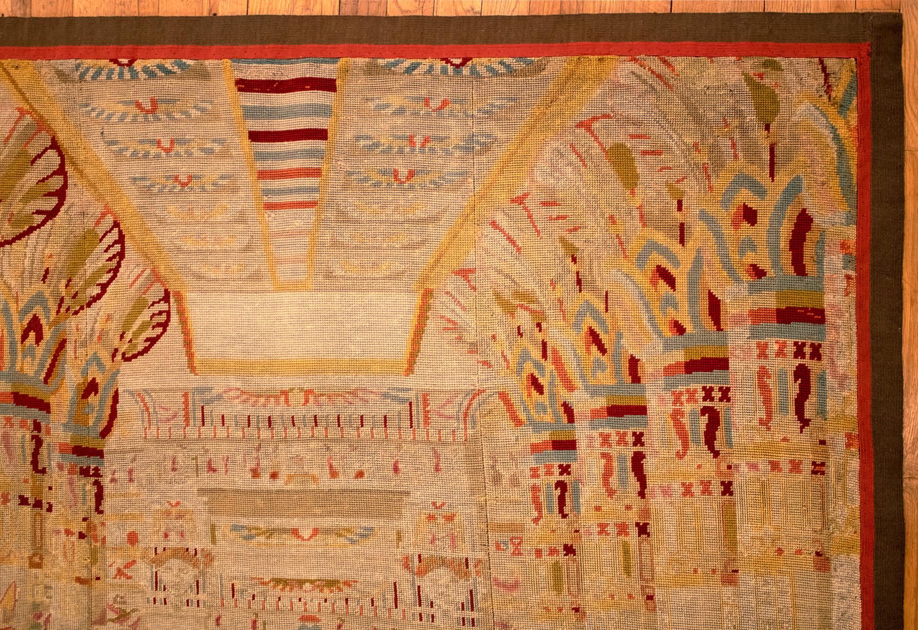 Englischer Wandteppich mit Gobelinstickerei aus dem 19. Jahrhundert, mit der Königin von Sheba im Angebot 1
