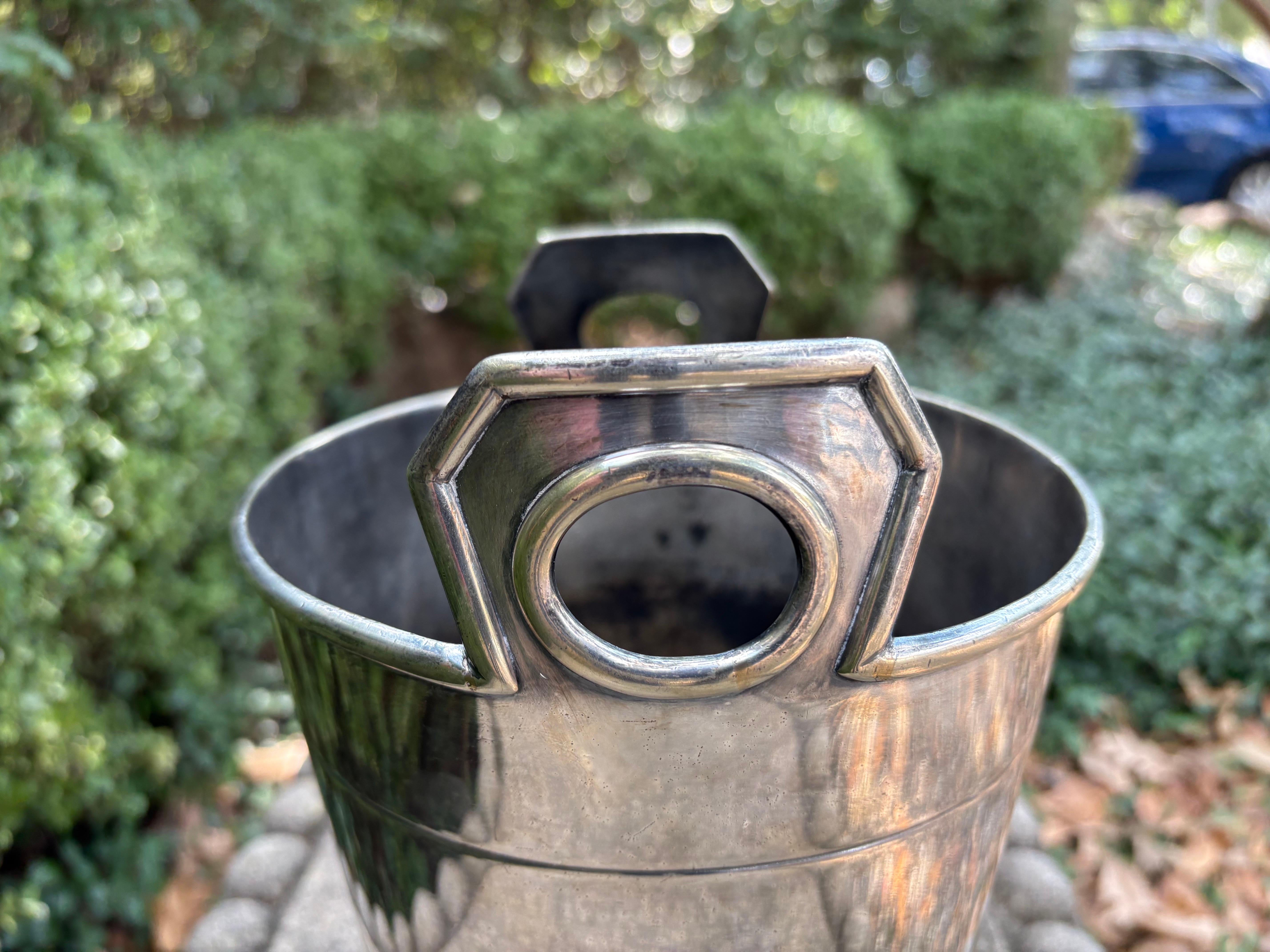 19th Century English Nickel Silver Champagne Bucket For Sale 1