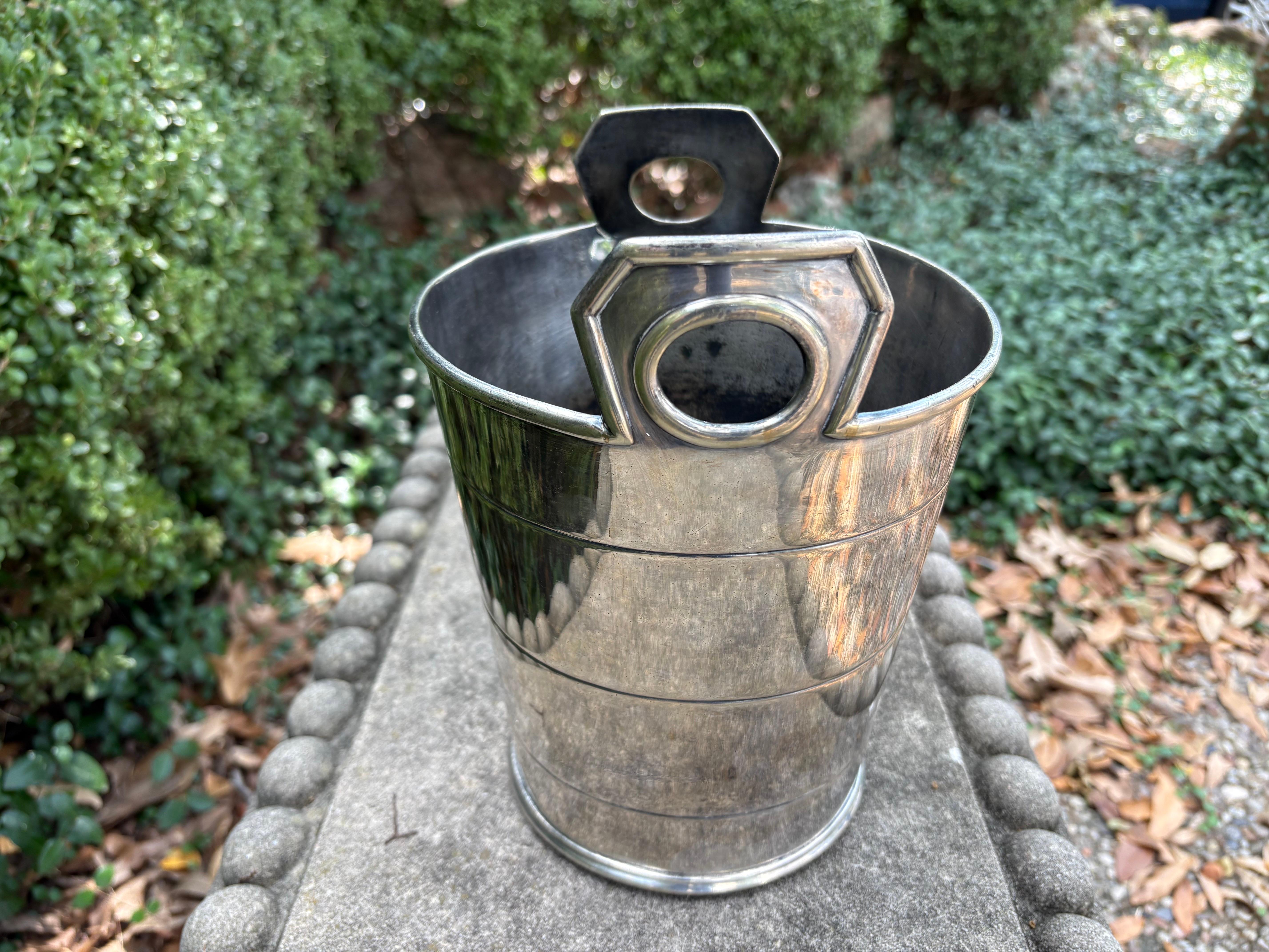 19th Century English Nickel Silver Champagne Bucket For Sale 2