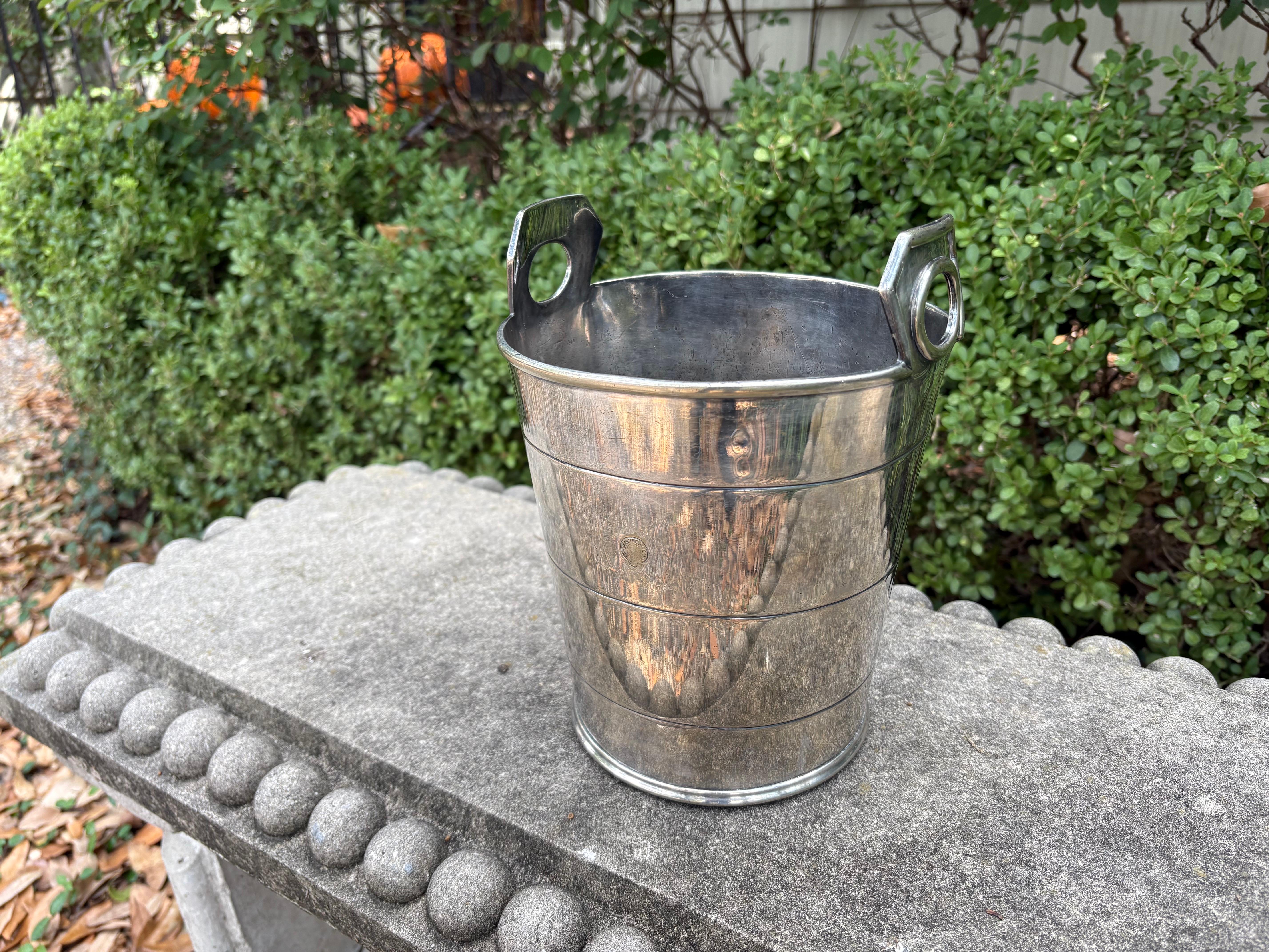 19th Century English Nickel Silver Champagne Bucket For Sale 5