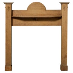 19th Century English Oak Arts & Crafts Style Fire Surround