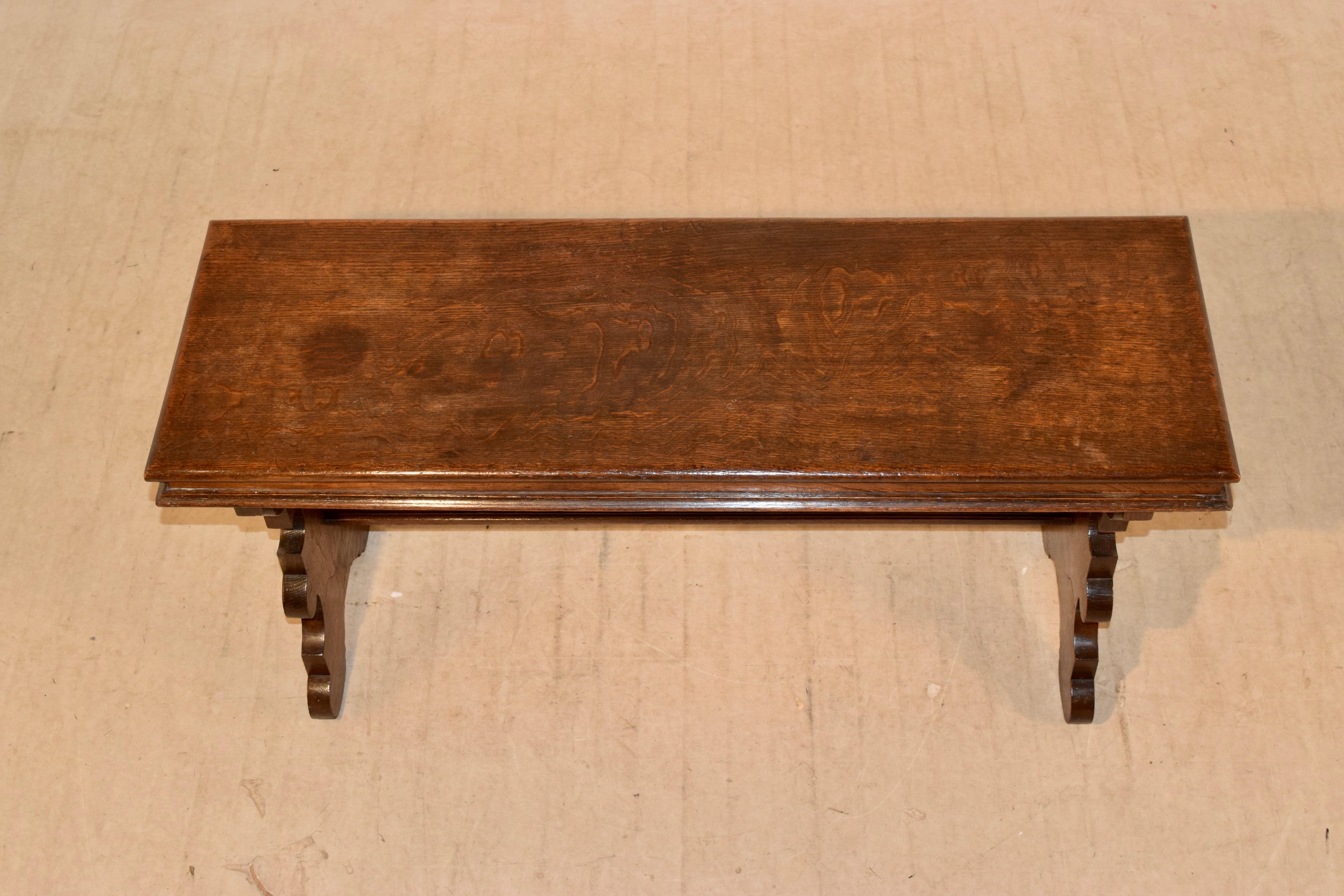 19th Century English Oak Bench 3