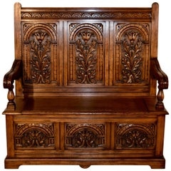19th Century English Oak Bench