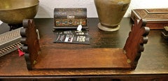 19th Century English Oak Book Slide