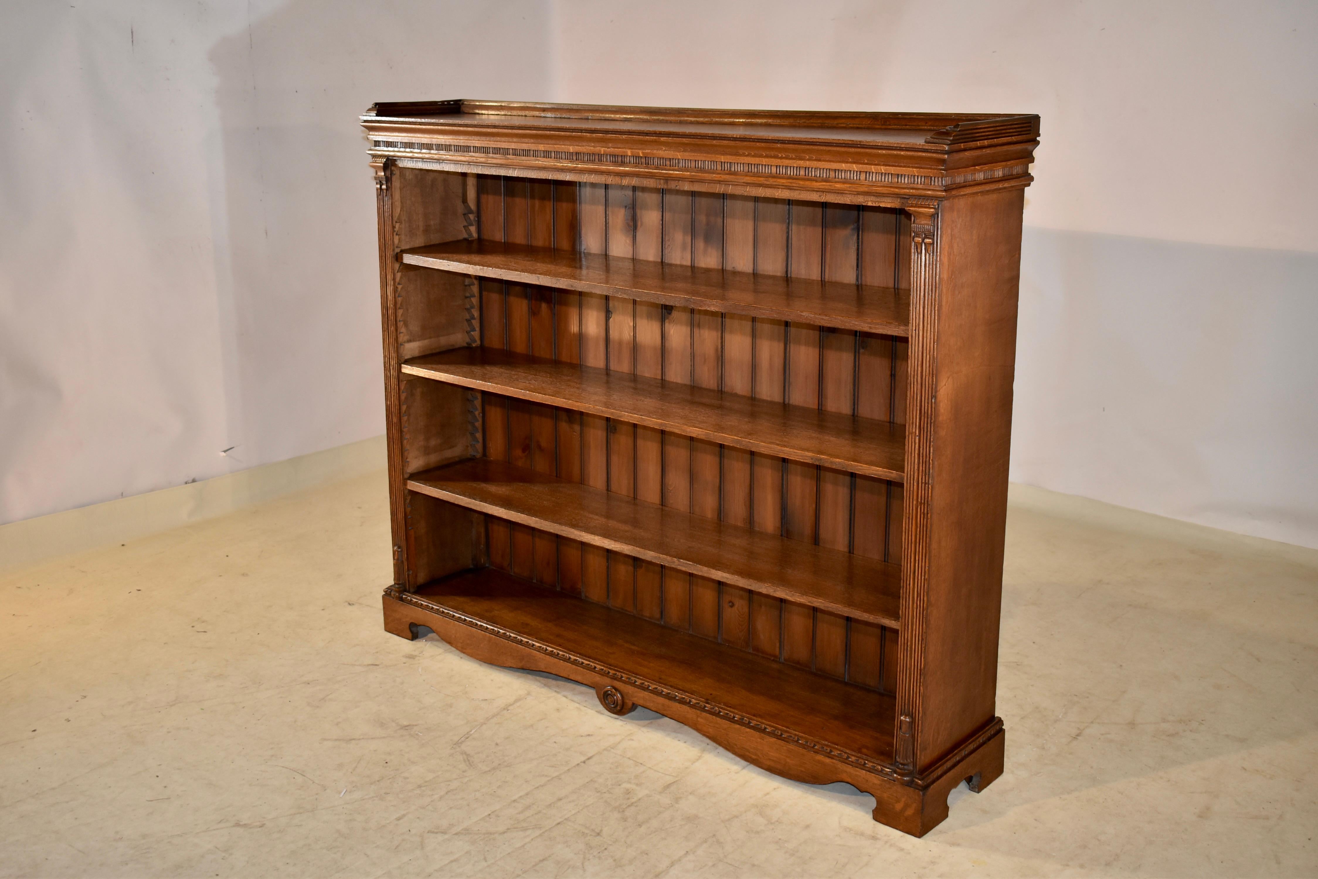 19th Century English Oak Bookcase For Sale 2