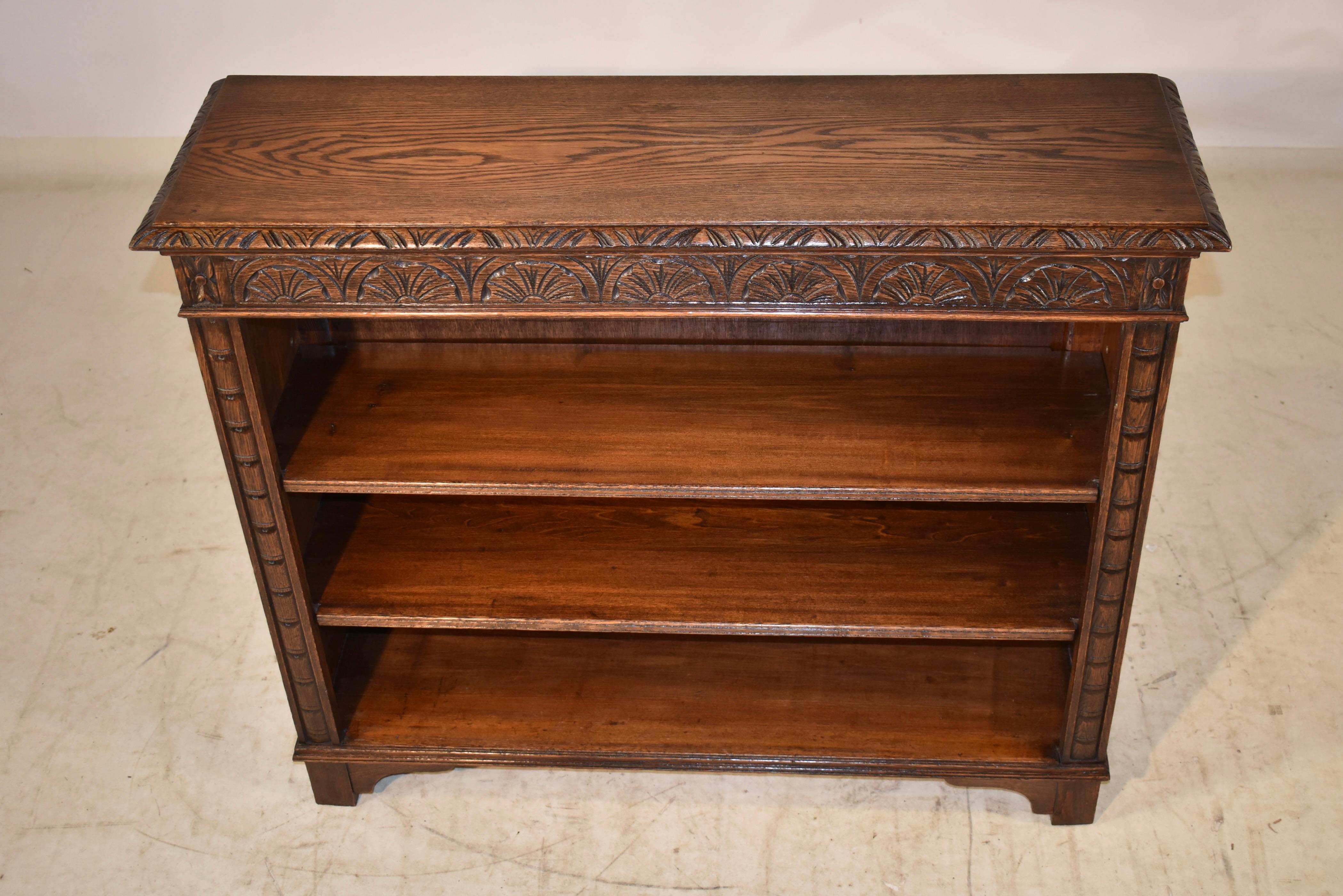 19th Century English Oak Bookcase For Sale 2