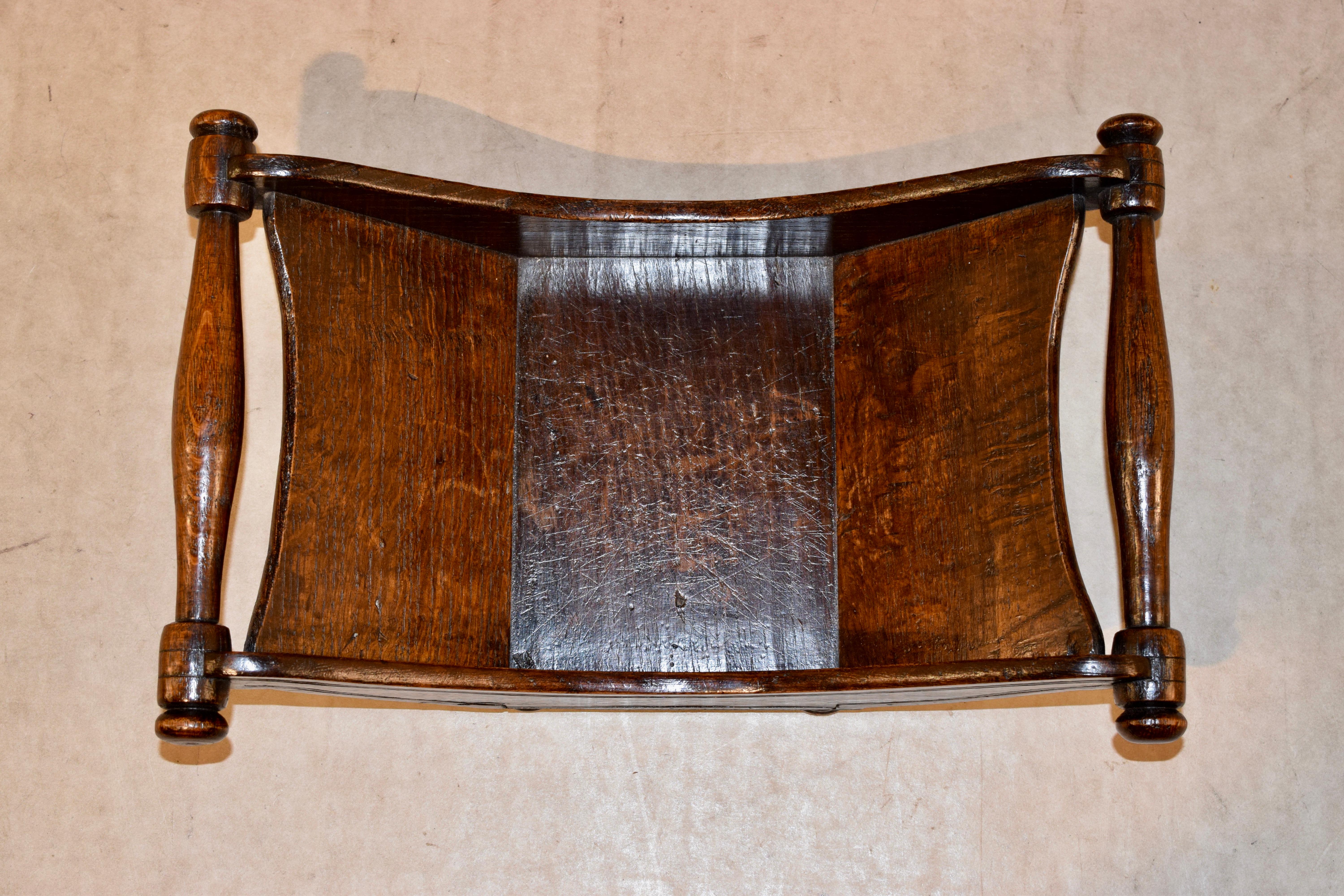 19th Century English Oak Cheese Cradle For Sale 3
