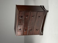 19th-century English oak chest of drawers Antique English chest of drawers from