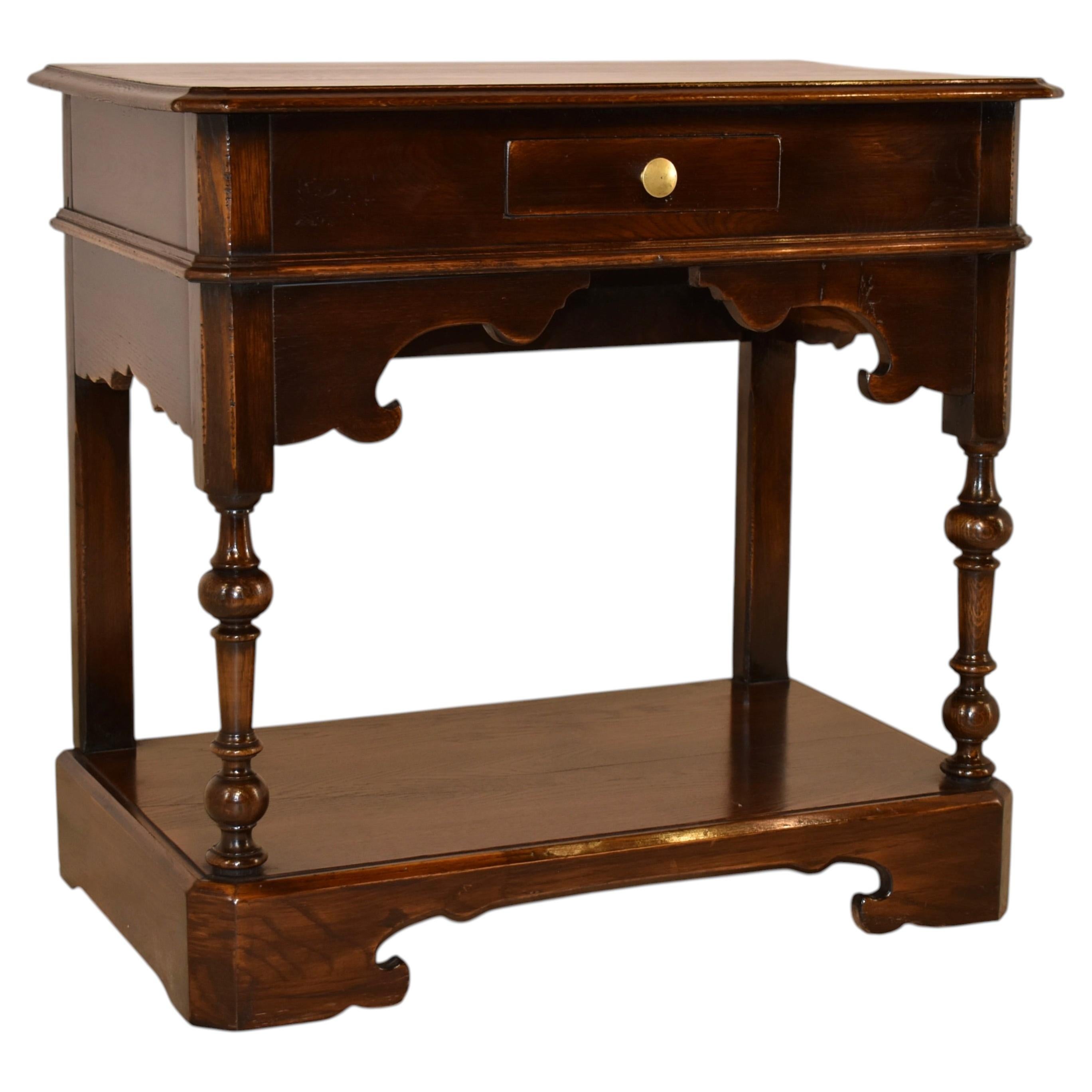 Console ou table d'appoint en chêne anglais du XIXe siècle en vente