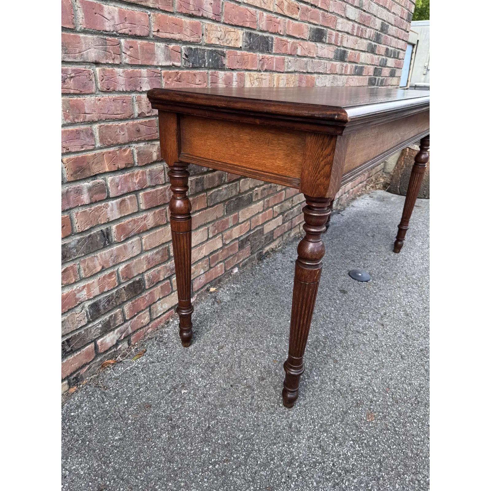 Table d'appoint à console en chêne anglais du XIXe siècle en vente 6