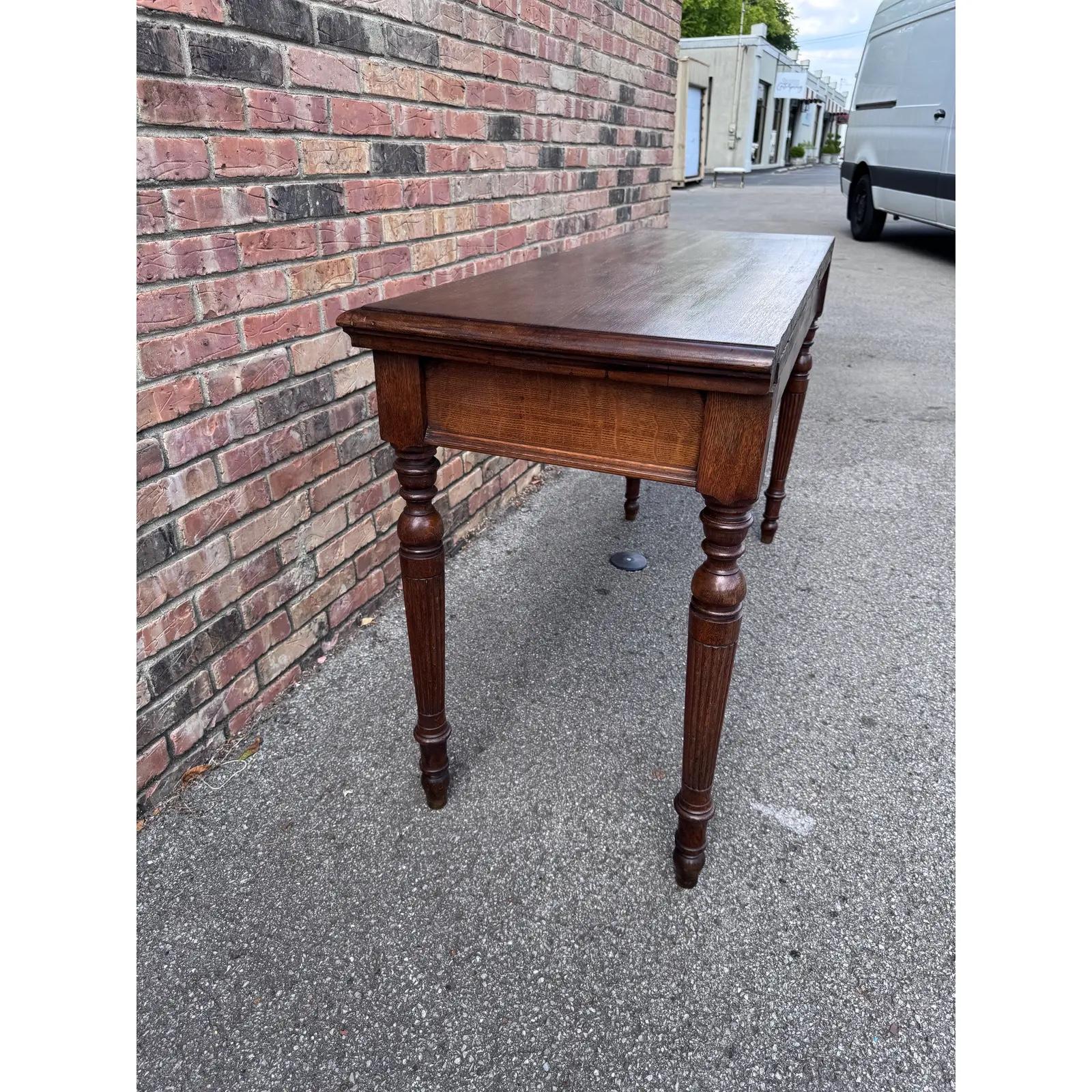 Table d'appoint à console en chêne anglais du XIXe siècle en vente 8