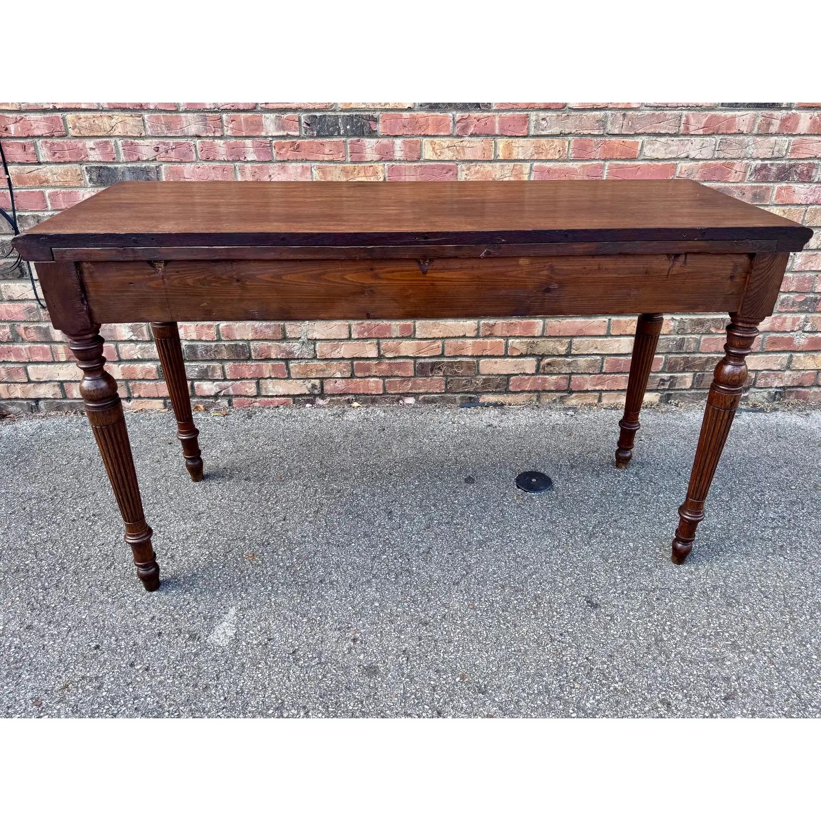 Table d'appoint à console en chêne anglais du XIXe siècle en vente 9