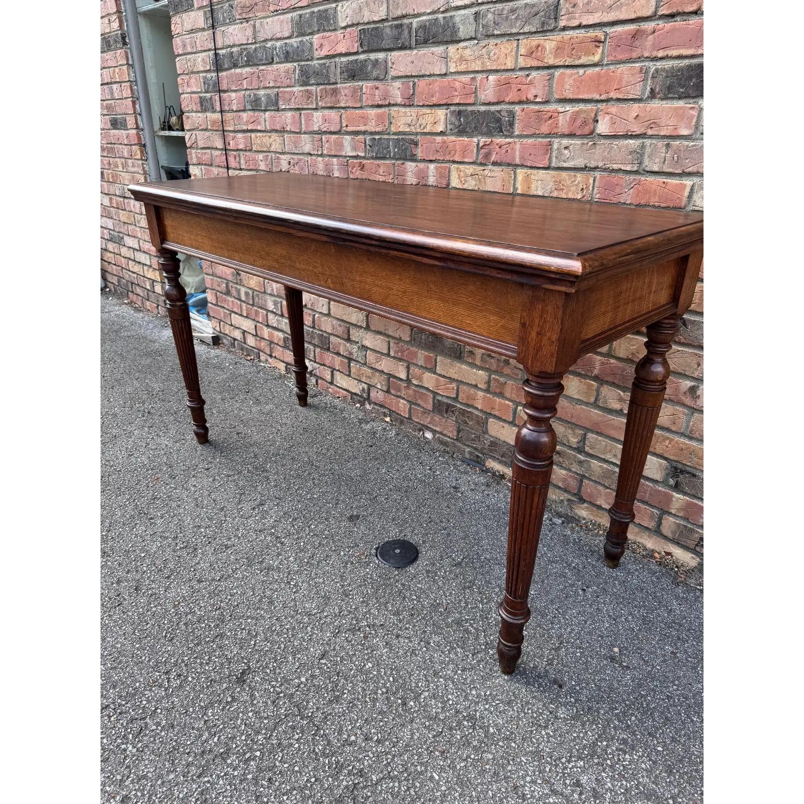 Table d'appoint à console en chêne anglais du XIXe siècle en vente 1