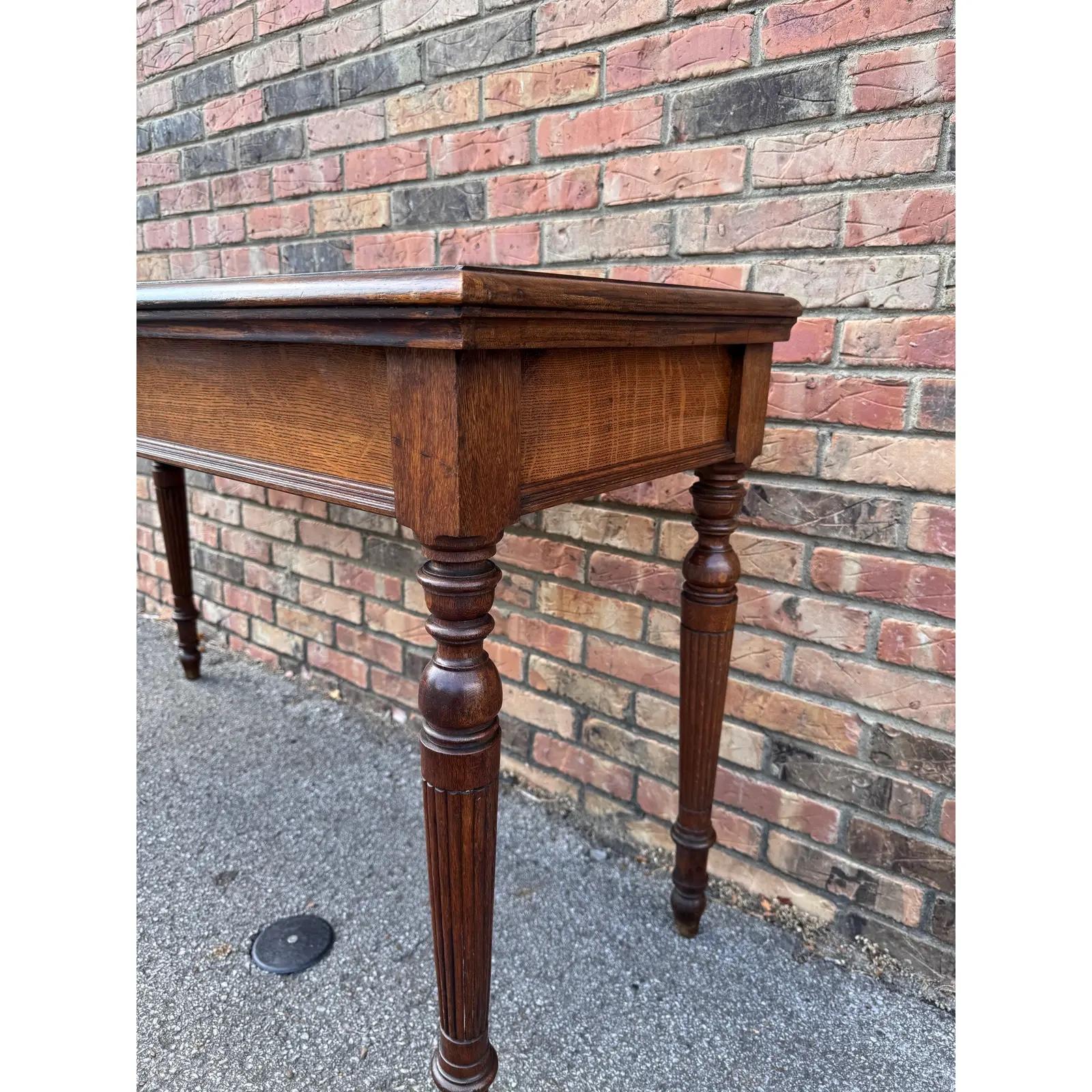 Table d'appoint à console en chêne anglais du XIXe siècle en vente 2